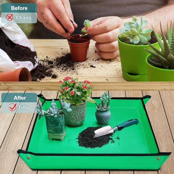 Kynup Garden Tools 7-Piece, Gardening Hand Tools, Gardening Tools Set with Rust-Proof,Stainless Steel, Aluminum Alloy Material, Gardening Supplies Set Ideal Gift - Image 4