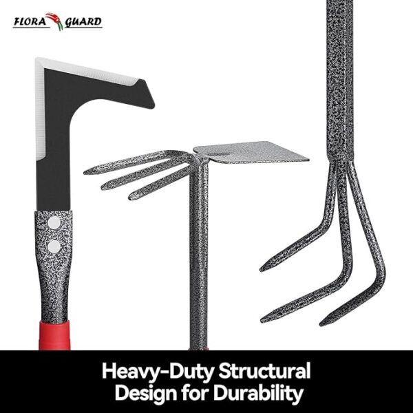 FLORA GUARD Garden Tool Set, 6 Piece Heavy Duty, Large Size Gardening Tools - Image 5