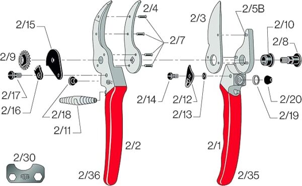 Felco F-2 Classic Manual Hand Pruner - Image 4