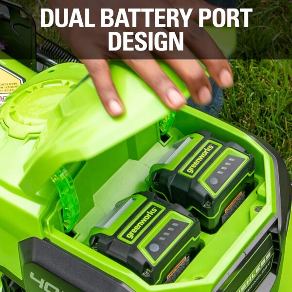 Greenworks 40V 21" Brushless Cordless Lawn Mower - Image 8