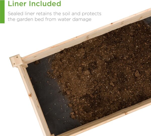Best Choice Products 8x2ft Outdoor Wooden Raised Garden Bed - Image 6