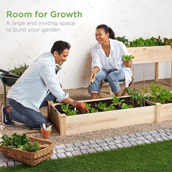 Best Choice Products 8x2ft Outdoor Wooden Raised Garden Bed - Image 2