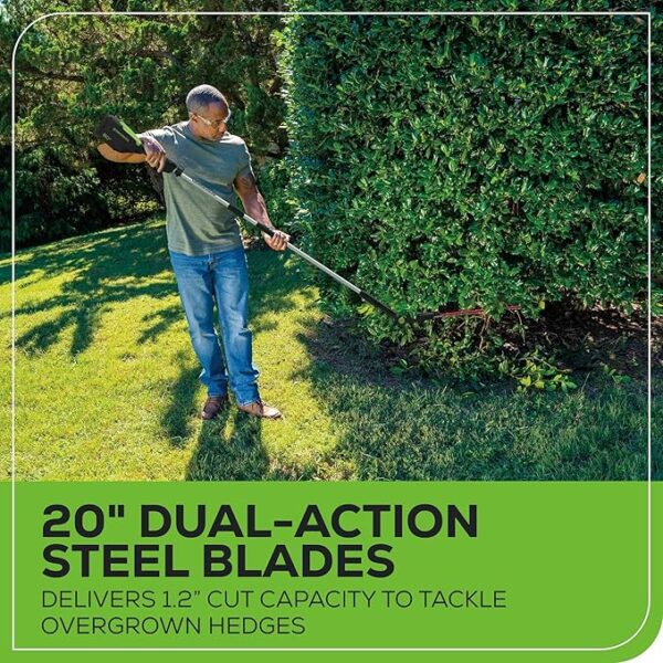 Greenworks Pro 80V 20" Cordless Pole Hedge Trimmer - Image 6