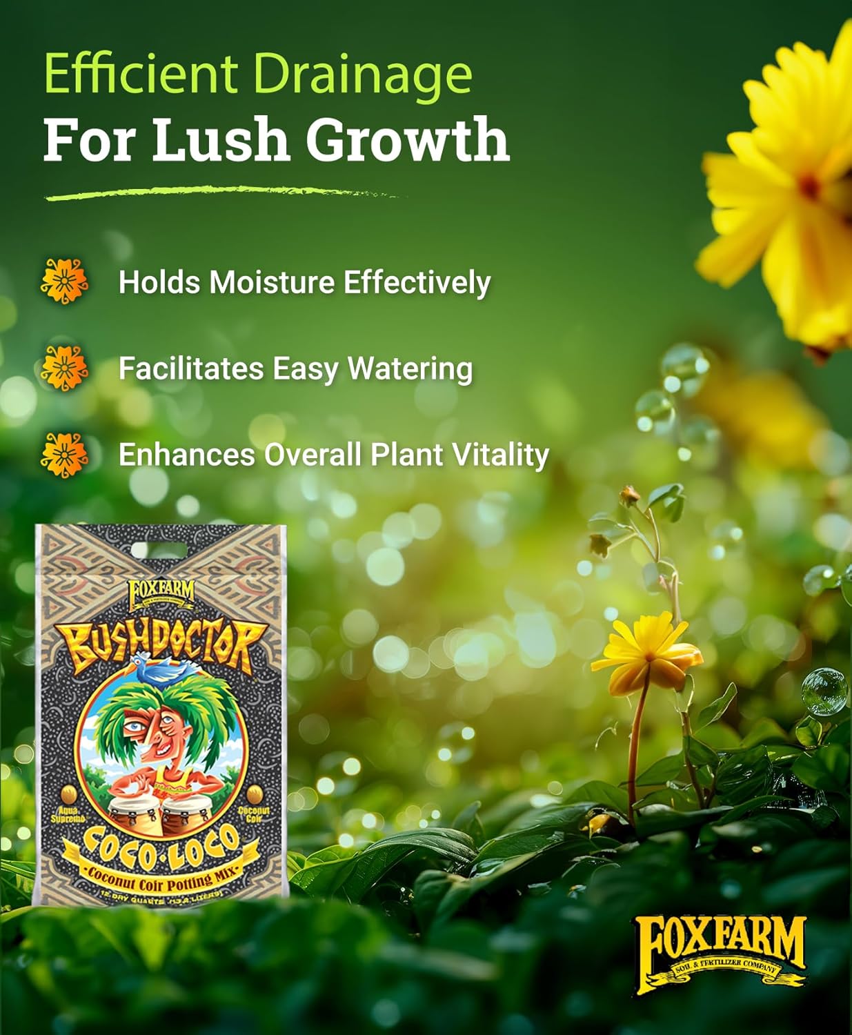 Premium triple-washed Coco Loco soil mix for strong roots, balanced moisture, and healthy plant growth in gardens, pots, and indoor setups.
